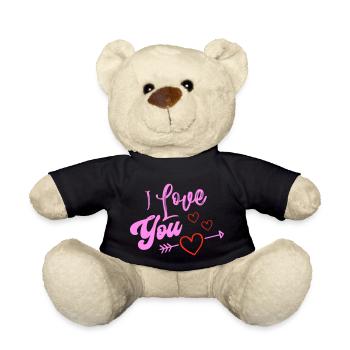 i love you - Teddy Bear - black - Front