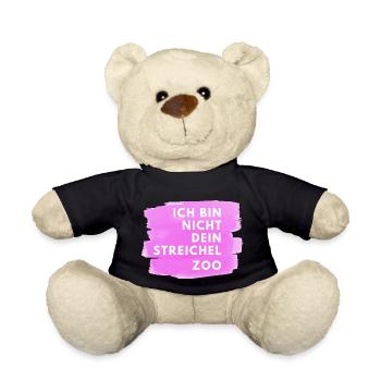 Ich bin nicht Dein Streichelzoo PTSW - Teddy - Schwarz - Vorne