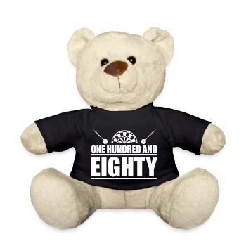 Darts Sports Fun - Teddy Bear - black - Front