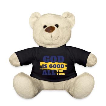 Inspirational Faith Quote Design - Teddy Bear - black - Front