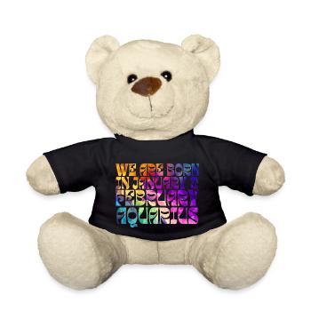 We born in January AQUARIUS | COLOR | ZODIAC - Nounours - noir - Devant