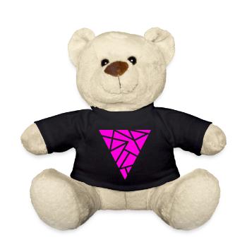 Muster pink - Teddy - Schwarz - Vorne