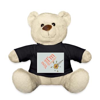 Trouble! - Teddy Bear - black - Front