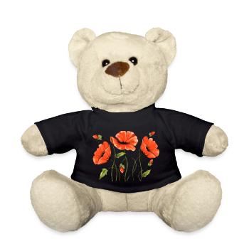 Blumen - Teddy - Schwarz - Vorne