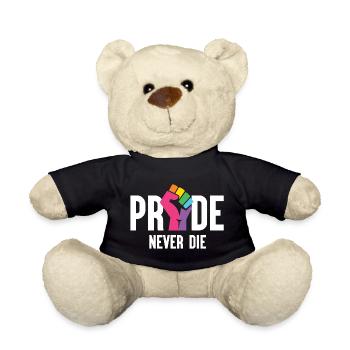 Pride Month LGBT - Pride Never Die - Teddy - Schwarz - Vorne
