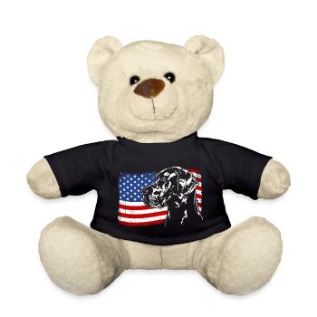Dogue Allemand Drapeau Chiens Wilsigns - Nounours - noir - Devant