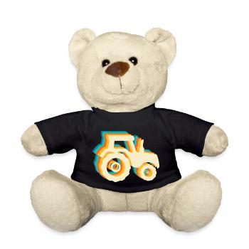 Retro-Traktor - Teddy - Schwarz - Vorne