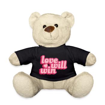 L’amour s’enroulera - Nounours - noir - Devant