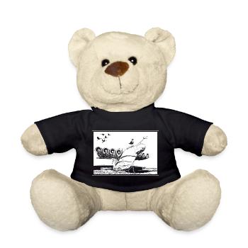 Flugzeugwrack - Teddy - Schwarz - Vorne