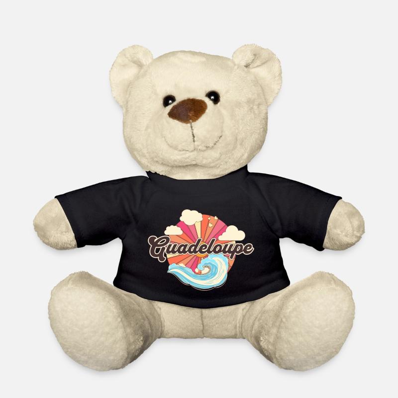 Guadeloupe Mer des Caraïbes Rétro - Nounours - noir