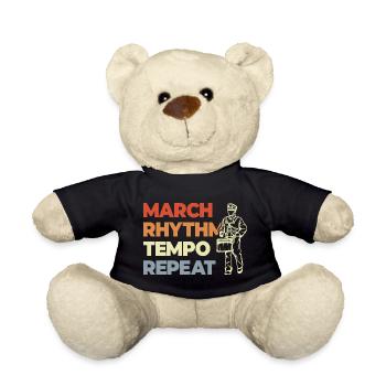 Trommel Spruch - Teddy - Schwarz - Vorne