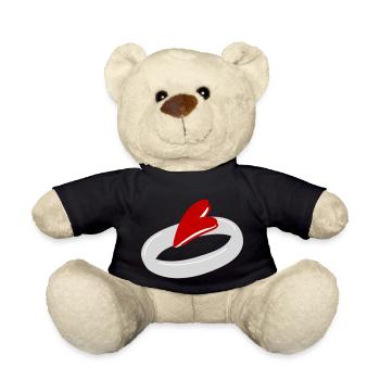 wedding rings for engagement 3 - Teddy Bear - black - Front