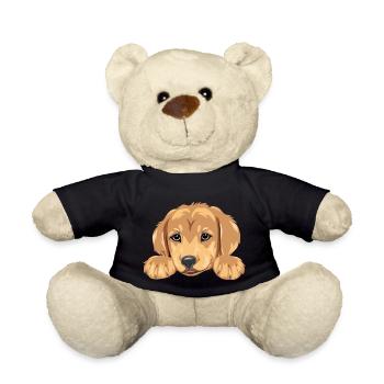 Niedlicher Golden Retriever Welpenkopf - Teddy - Schwarz - Vorne