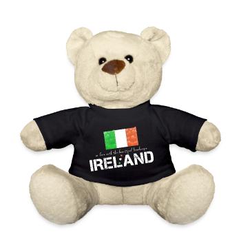 Ireland flag hearts - Teddy - Schwarz - Vorne