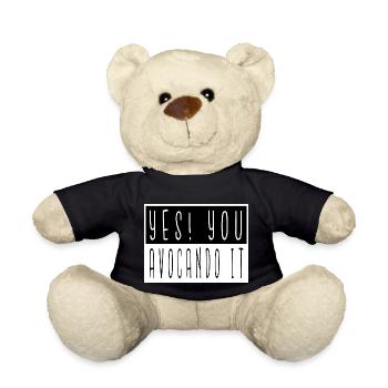 birthday vegetable animal rights awesome jokes - Teddy Bear - black - Front