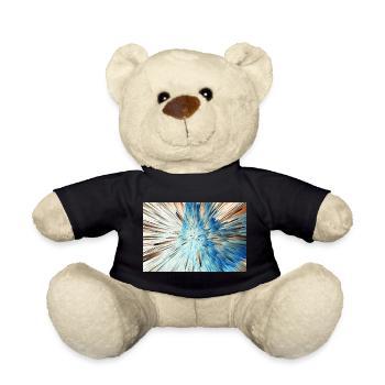Radiale Blaue Explosion - Teddy - Schwarz - Vorne