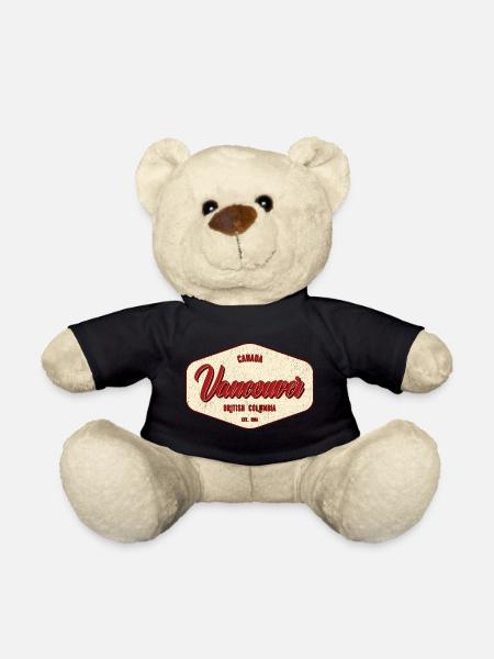 Vancouver Vintage City Label - Teddy - Schwarz
