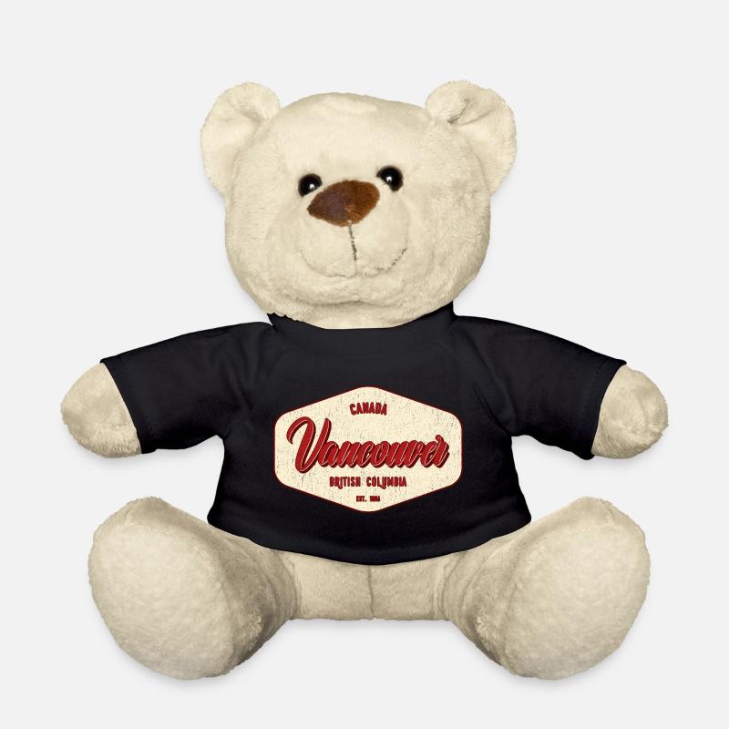 Vancouver Vintage City Label - Teddy - Schwarz
