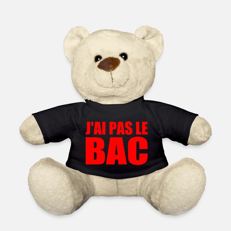jai pas le bac - Nounours - noir