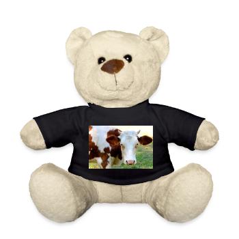 Kuh Poster - Teddy - Schwarz - Vorne