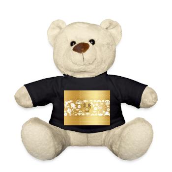 Jahr des Drachen, Goldener Drache Year of the - Teddy - Schwarz - Vorne