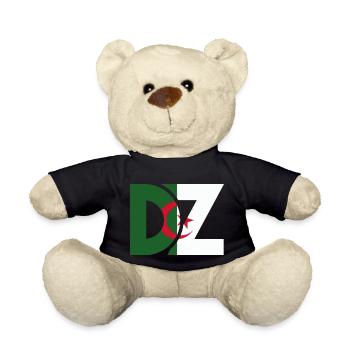 les DZ algériens-idée cadeau Algérie - Nounours - noir - Devant