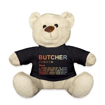 Butcher Term - Teddy Bear - black - Front