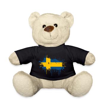 Suède Suède Scandinavie Pays nordiques Viking Europe - Nounours - noir - Devant