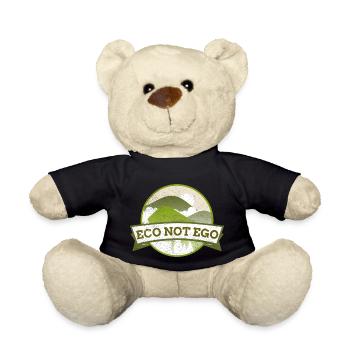 Eco not Ego - Teddy Bear - black - Front