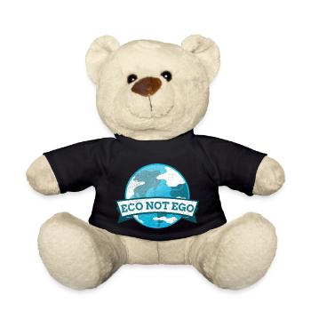 Eco not Ego - Teddy Bear - black - Front