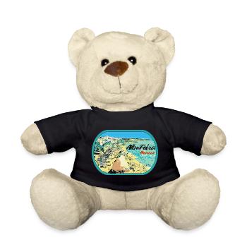 Illustration Peneco Beach, Albufeira, Algarve - Teddy Bear - black - Front