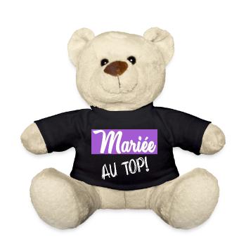 Junggesellinnenabschied. HOCHZEIT - Teddy - Schwarz - Vorne