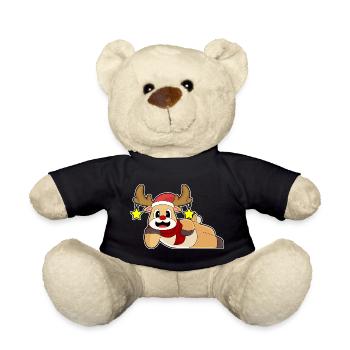 Rentier Weihnachten Winter - Teddy - Schwarz - Vorne