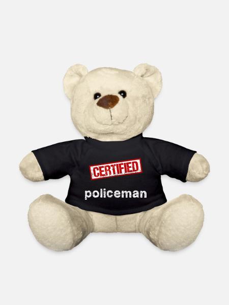Policeman - Teddy Bear - black