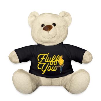 Parakeet, Parrot, Parakeet, Bird - Teddy Bear - black - Front