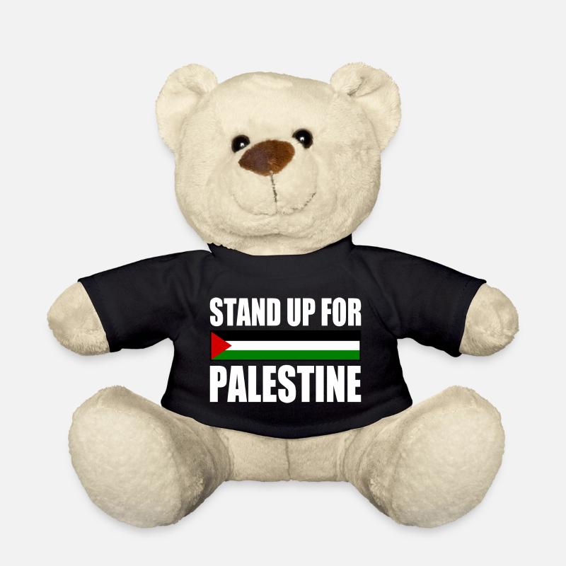stand up for palestine - Teddy Bear - black