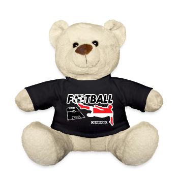 Football Fever Denmark - Teddy Bear - black - Front