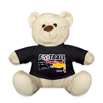 Football Fever Spain - Teddy Bear - black - Front