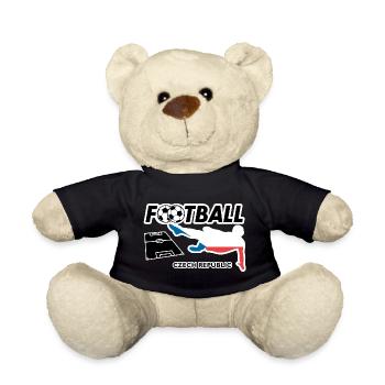 Football Fever Czech Republic - Teddy Bear - black - Front