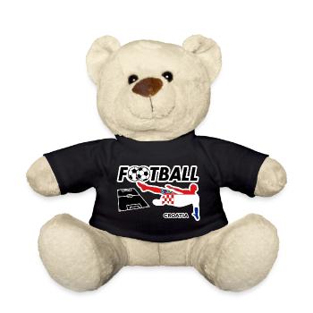 Football Fever Croatia - Teddy Bear - black - Front