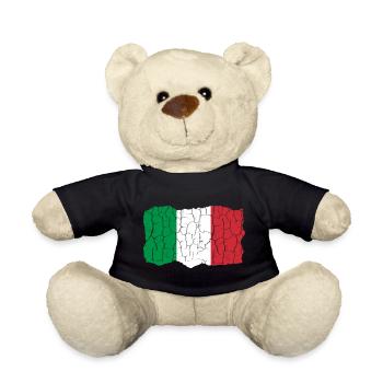 Conception du drapeau de l’Italie Style grunge - Nounours - noir - Devant