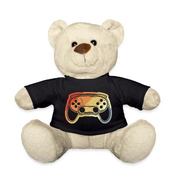Dessin de manette de jeu vintage - Nounours - noir - Devant
