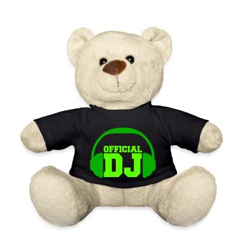 Official DJ Star Kopfhörer Dance Party Musik Logo - Teddy - Schwarz - Vorne