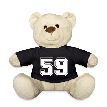 59 - Teddy Bear - black - Front