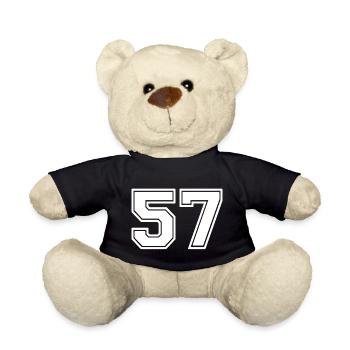 57 - Teddy Bear - black - Front