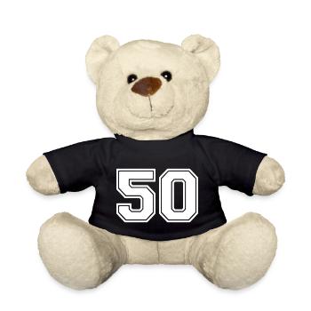 50 - Teddy Bear - black - Front