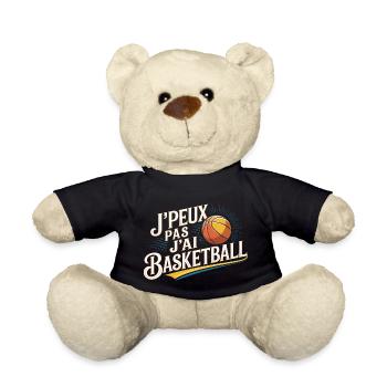 J'peux pas j'ai basketball - Nounours - noir - Devant
