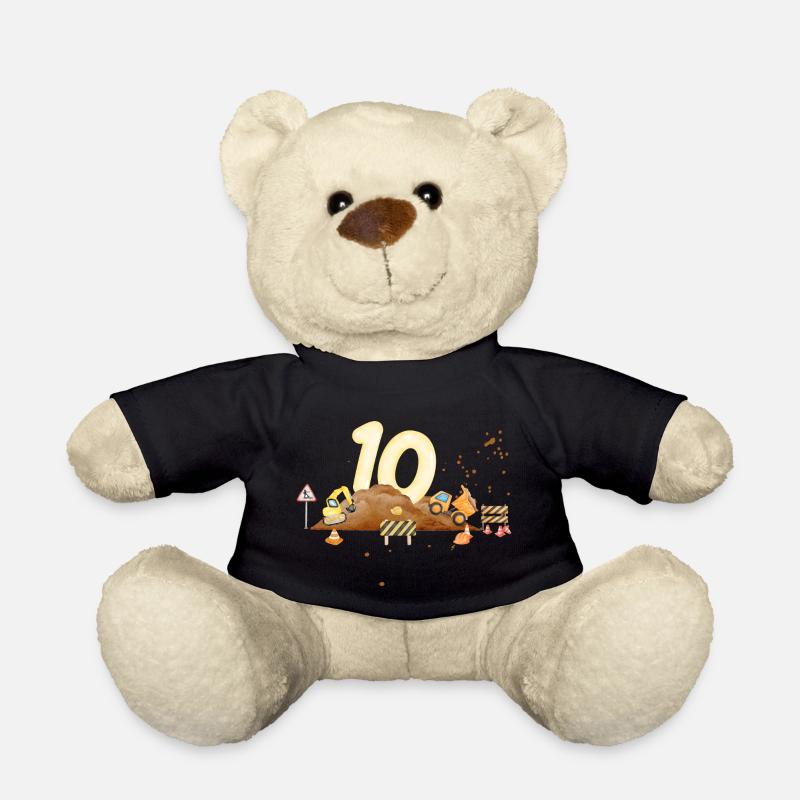 10e anniversaire chantier de construction - Nounours - noir