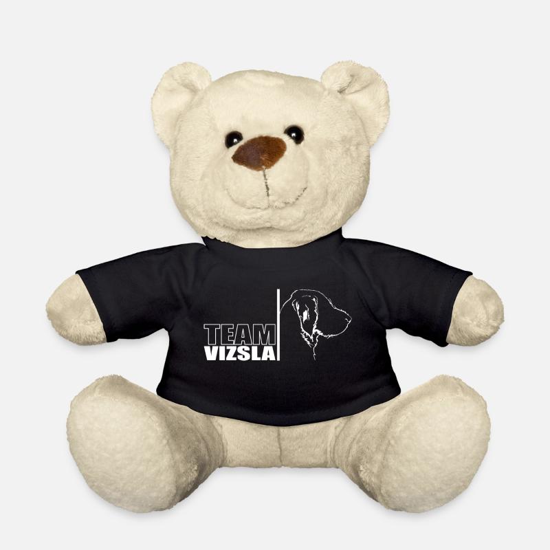 TEAM Vizsla Drahthaar Hunde Hund Vischel Wilsigns - Teddy - Schwarz