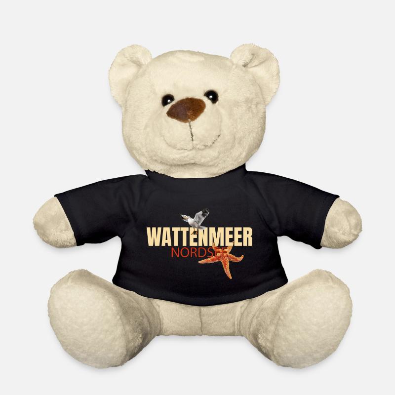 Wattenmeer - Nordsee - Teddy - Schwarz